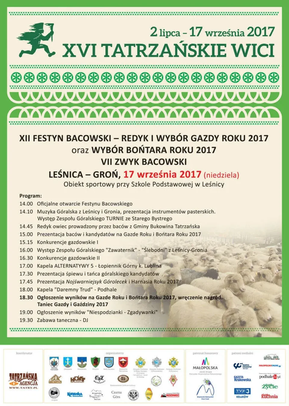 XII Festyn Bacowski - Redyk i Wybór Gazdy Roku 2017