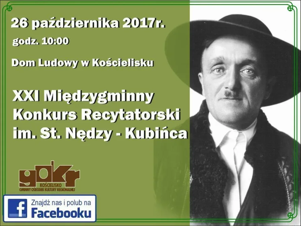 XXI MIĘDZYGMINNY KONKURS RECYTATORSKI IM. STANISŁAWA NĘDZY-KUBIŃCA