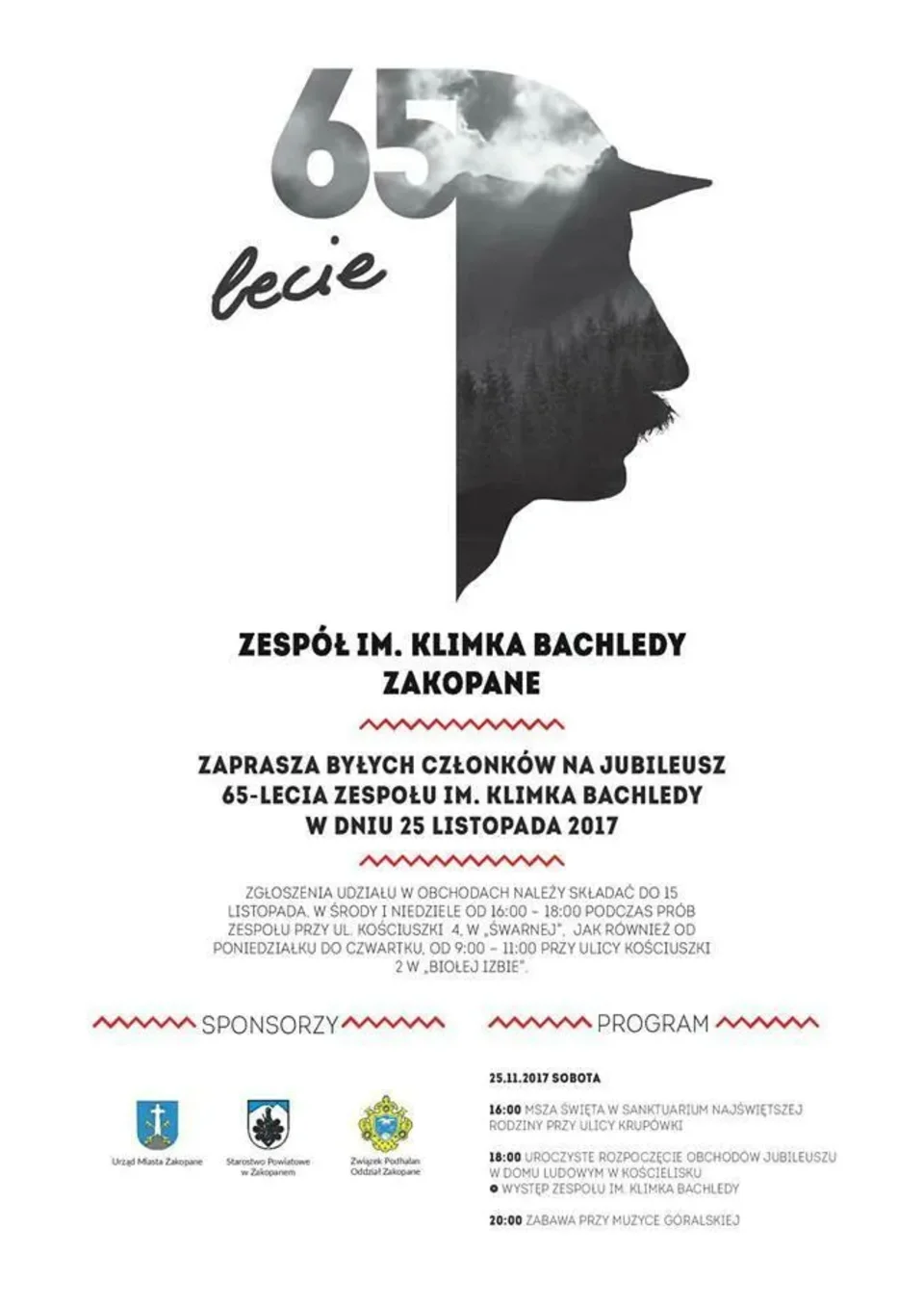 Jubileusz 65-lecia Zespołu im. Klimka Bachledy