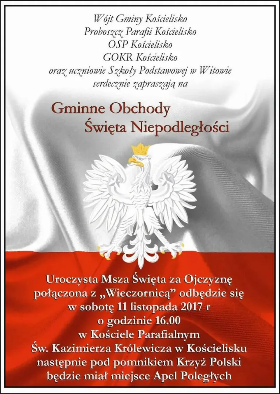 Obchody Święta Niepodległości w Gminie Kościelisko