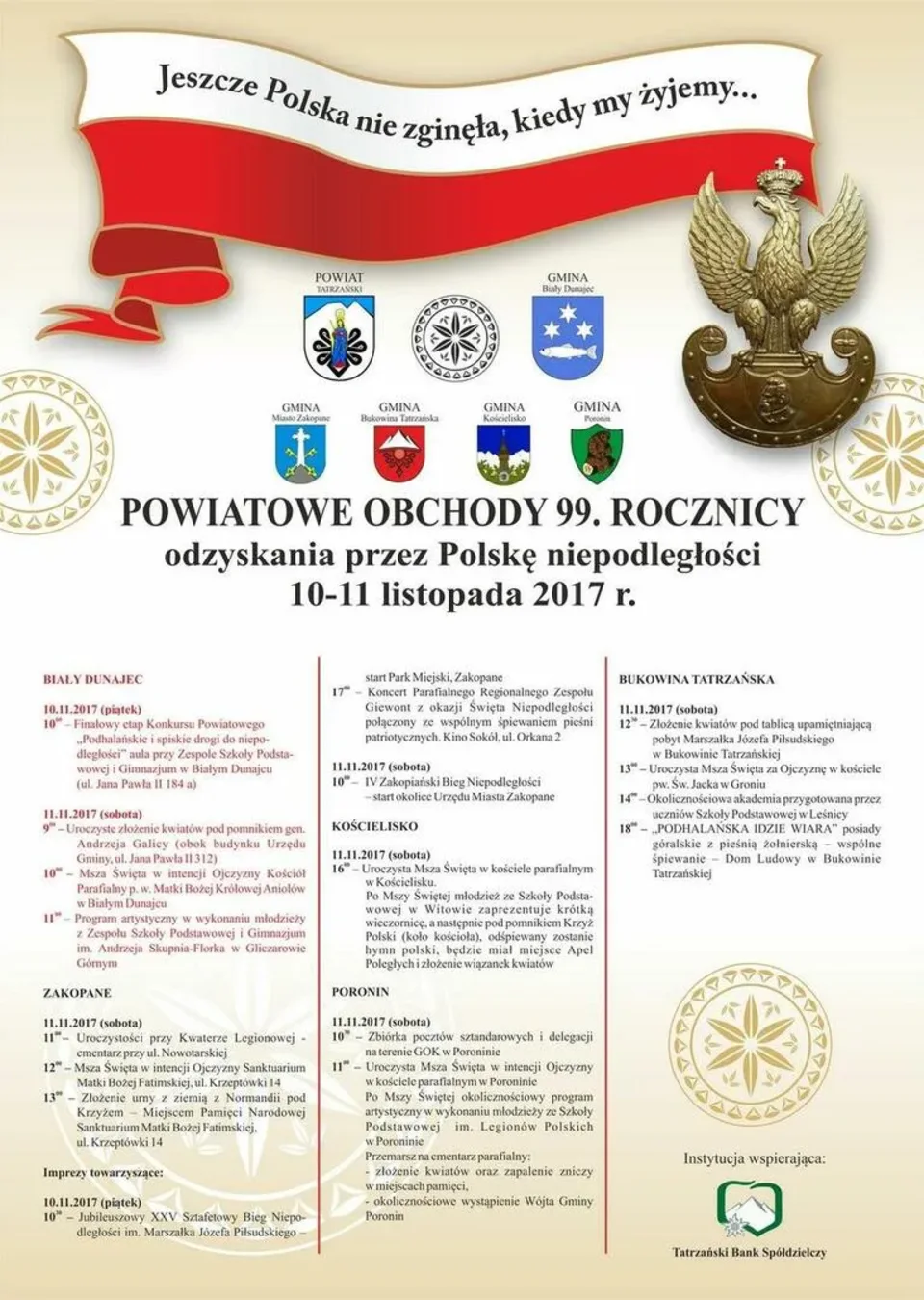 Powiatowe Obchody Święta Niepodległości 2017