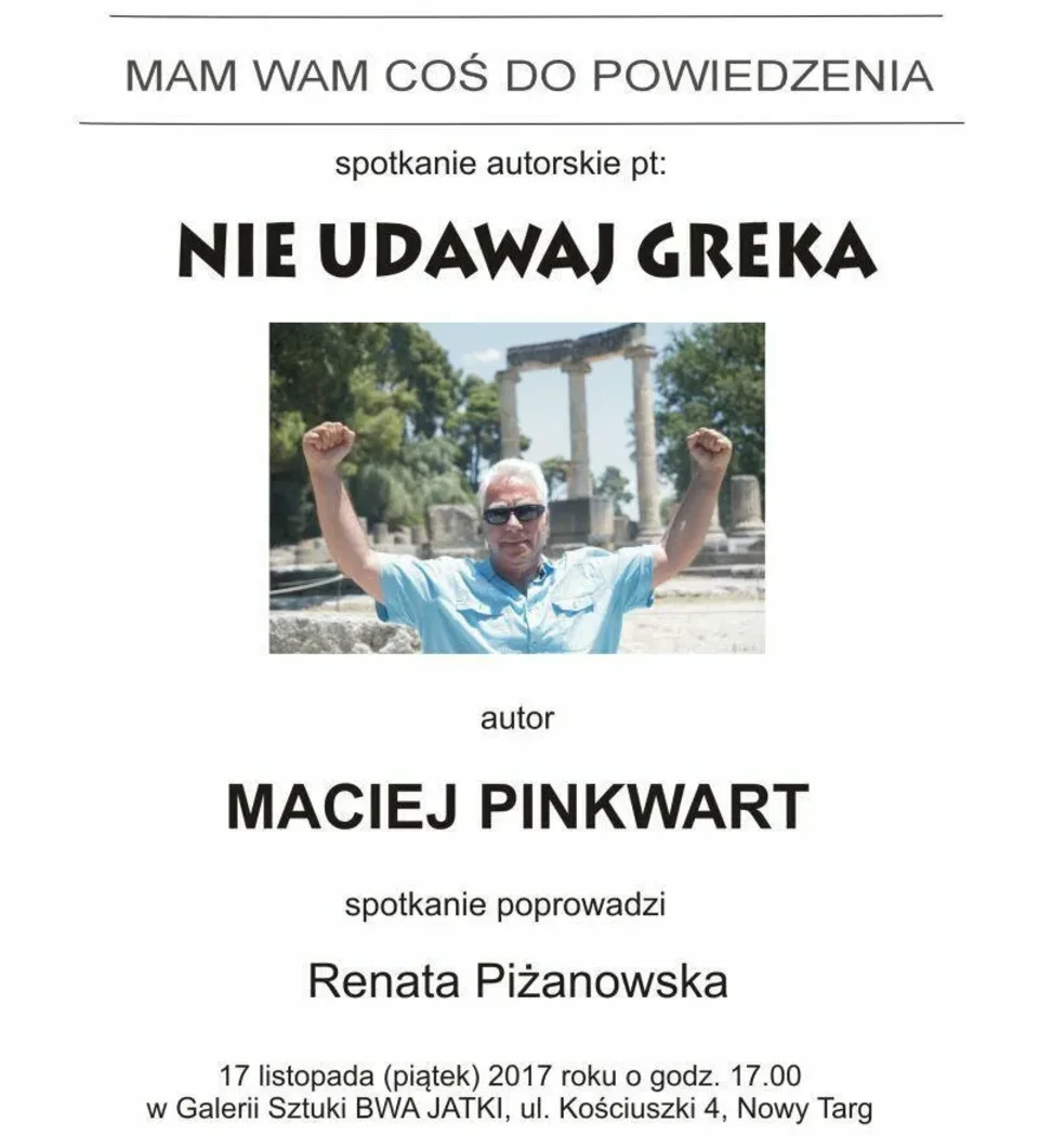 Spotkanie "Nie udawaj Greka"
