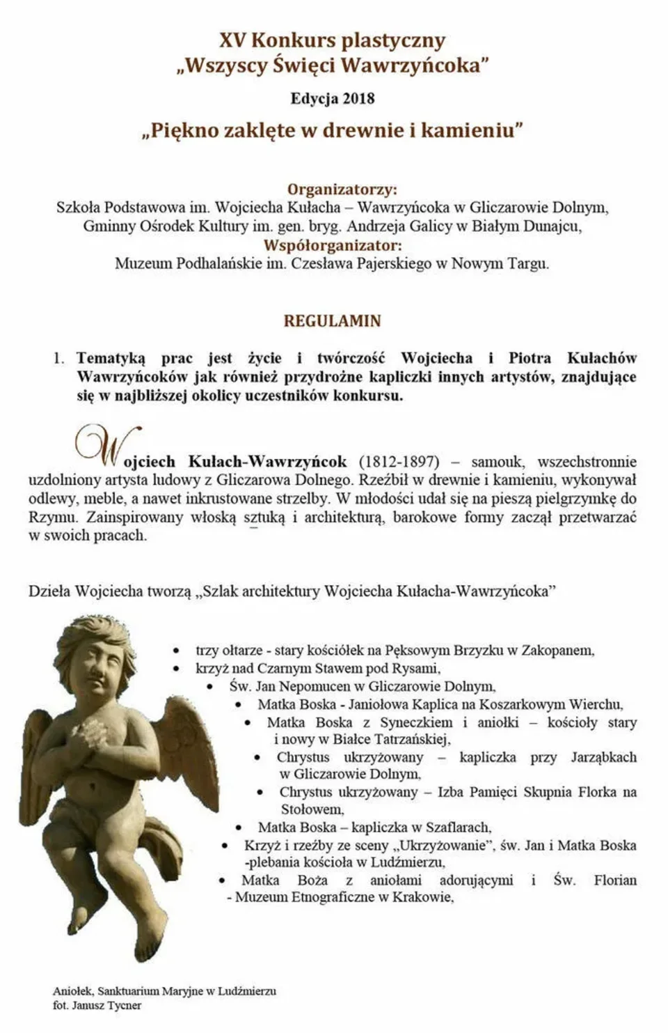 XV Konkurs plastyczny „Wszyscy Święci Wawrzyńcoka”