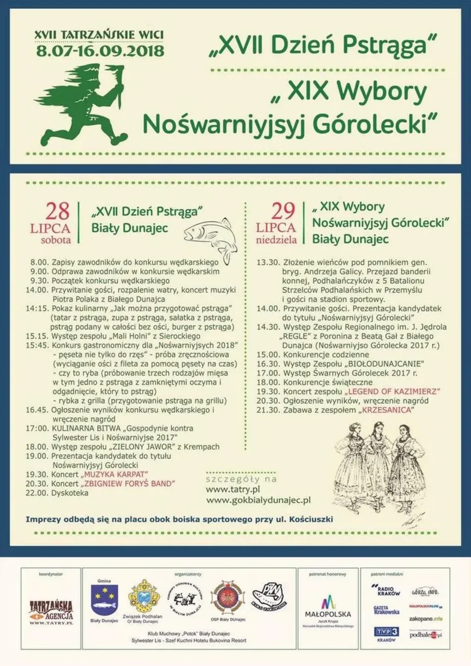 XVII Dzień Pstrąga i XIX Ogólnopodhalańskie Wybory Nośwarniyjsyj Górolecki