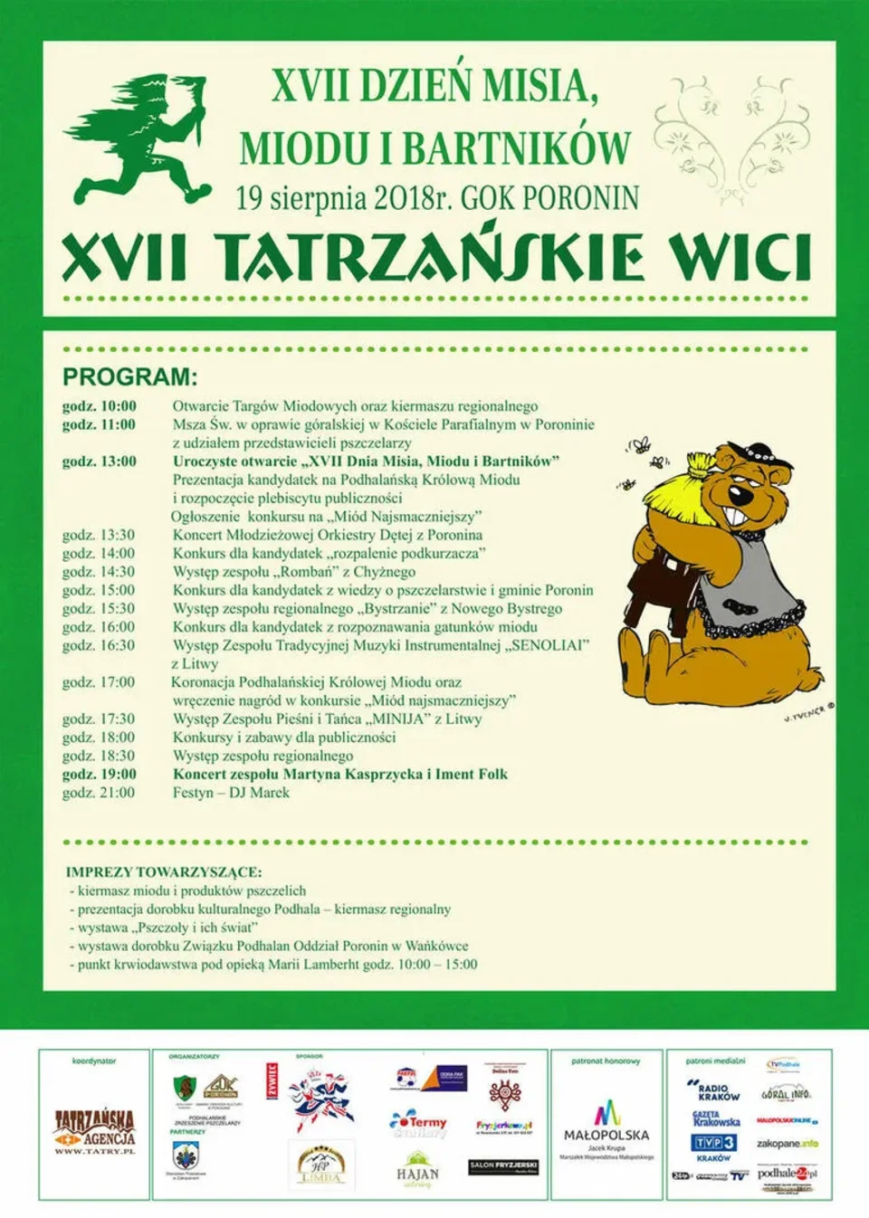 XVII DZIEŃ MISIA, MIODU I BARTNIKÓW