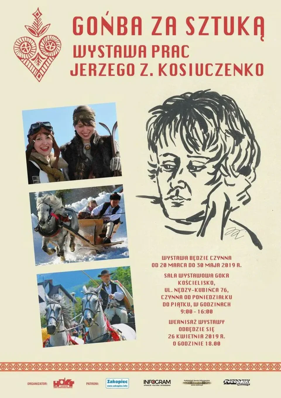 Wernisaż wystawy prac Jerzego Z. Kosiuczenko GOŃBA ZA SZTUKĄ