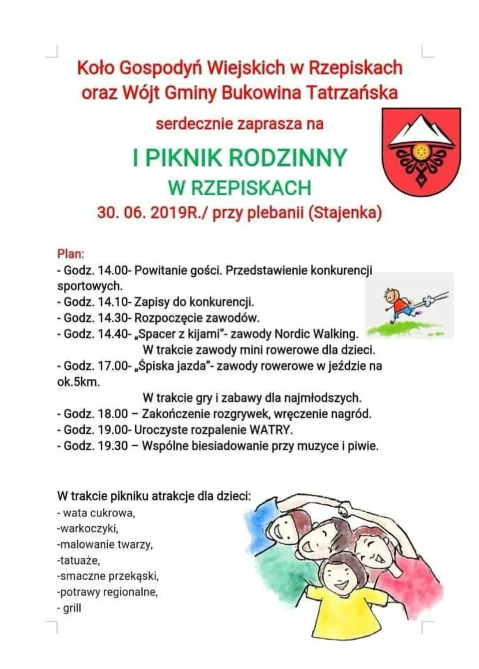 I PIKNIK RODZINNY W RZEPISKACH