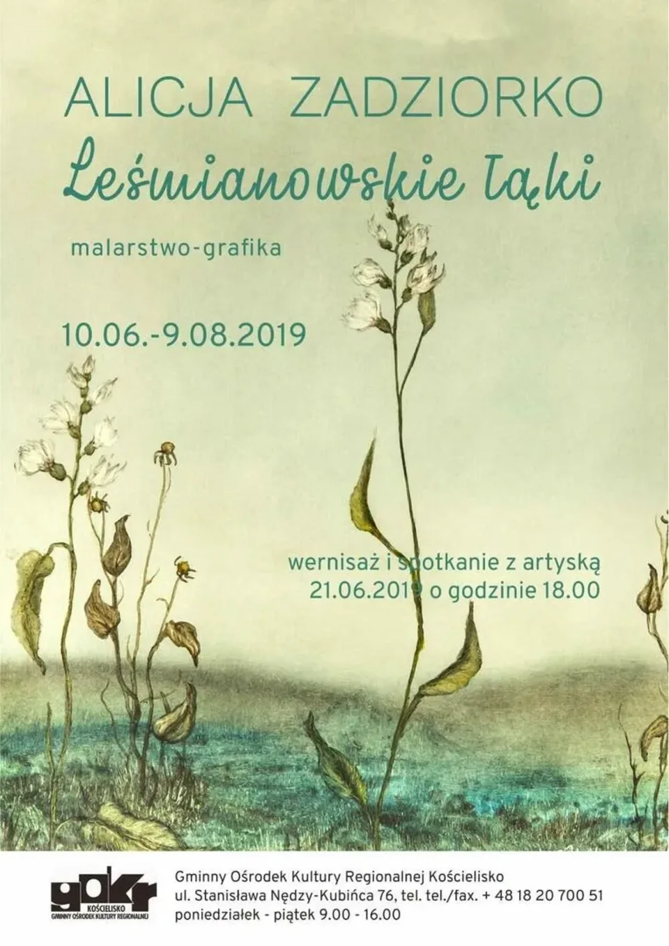 Wystawa Alicji Zadziorko - "Leśmianowskie Łąki"