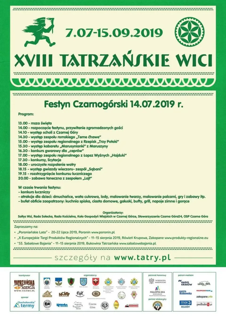 XVIII TATRZAŃSKIE WICI - Festyn Czarnogórski