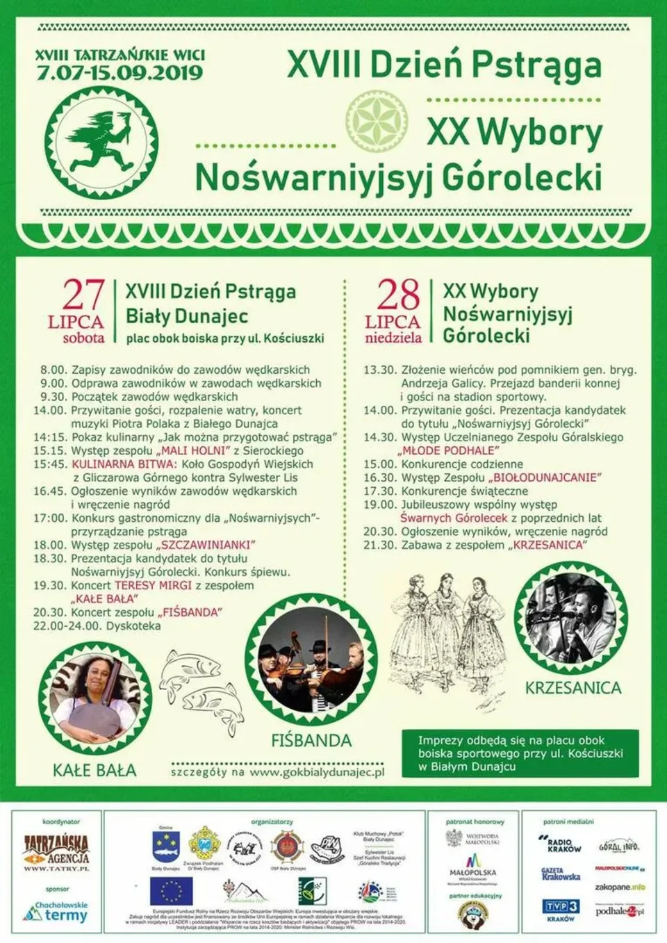 XVIII Tatrzańskie Wici - XX WYBORY NOŚWARNIYJSYJ GÓROLECKI”