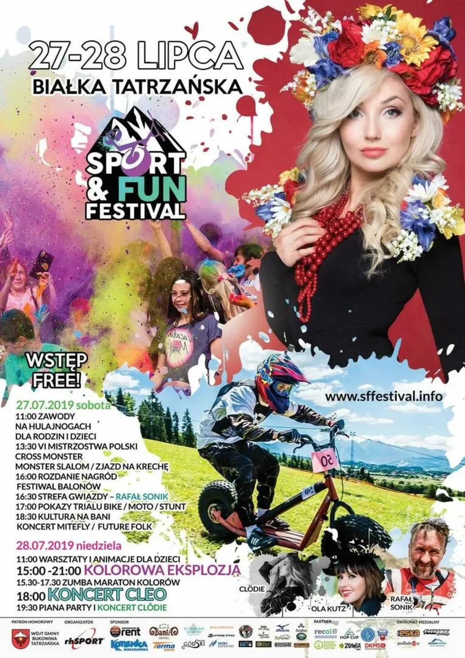 SPORT & FUN FESTIVAL 27 i 28 lipca 2019 w Białce Tatrzańskiej
