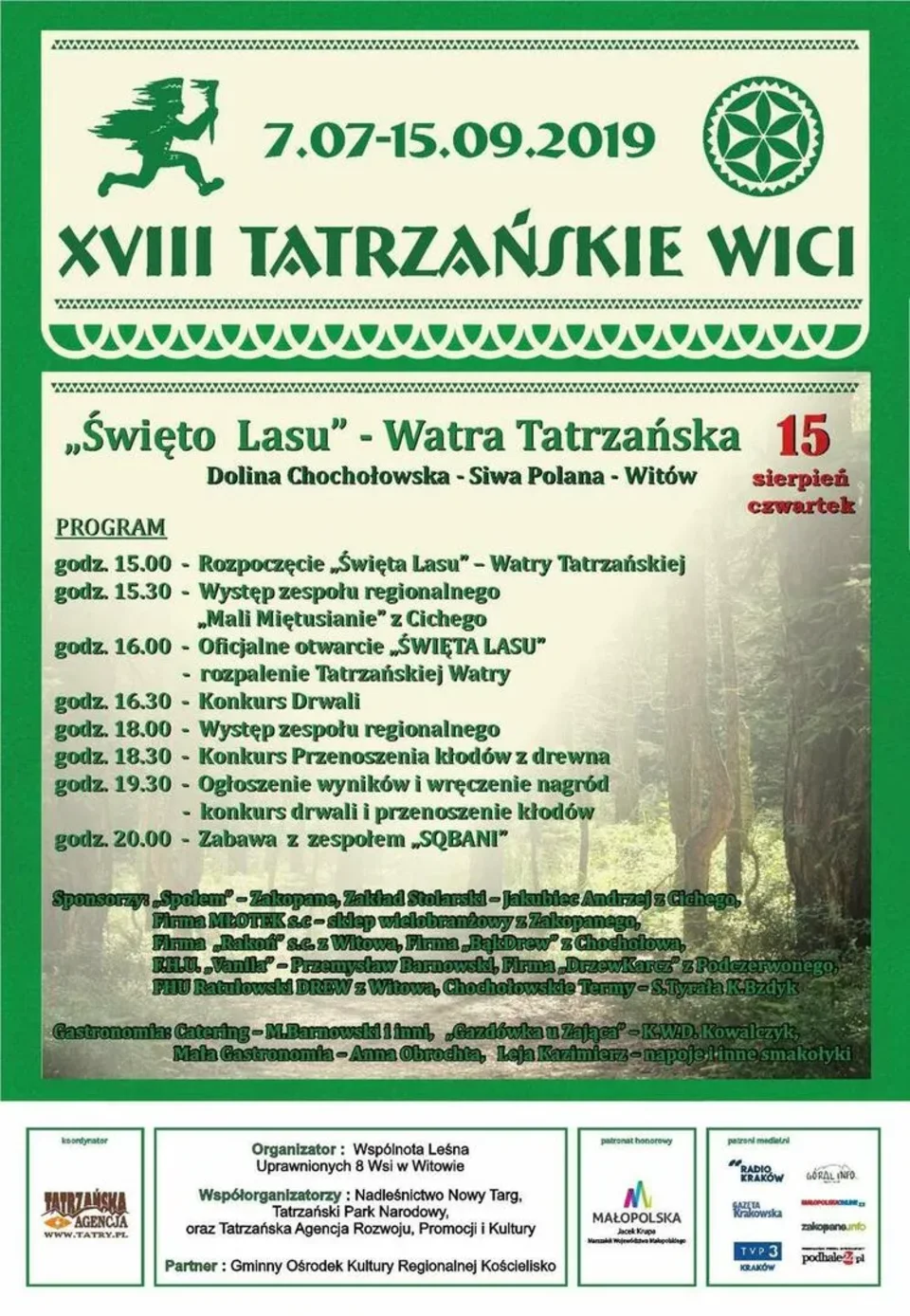 XVIII Tatrzańskie Wici - „Święto Lasu” Siwa Polana