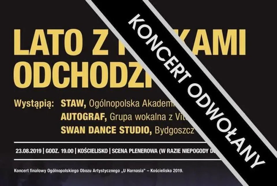 Kościelisko - odwołane koncerty: Lato z Ptakami Odchodzi i Sorry Boys