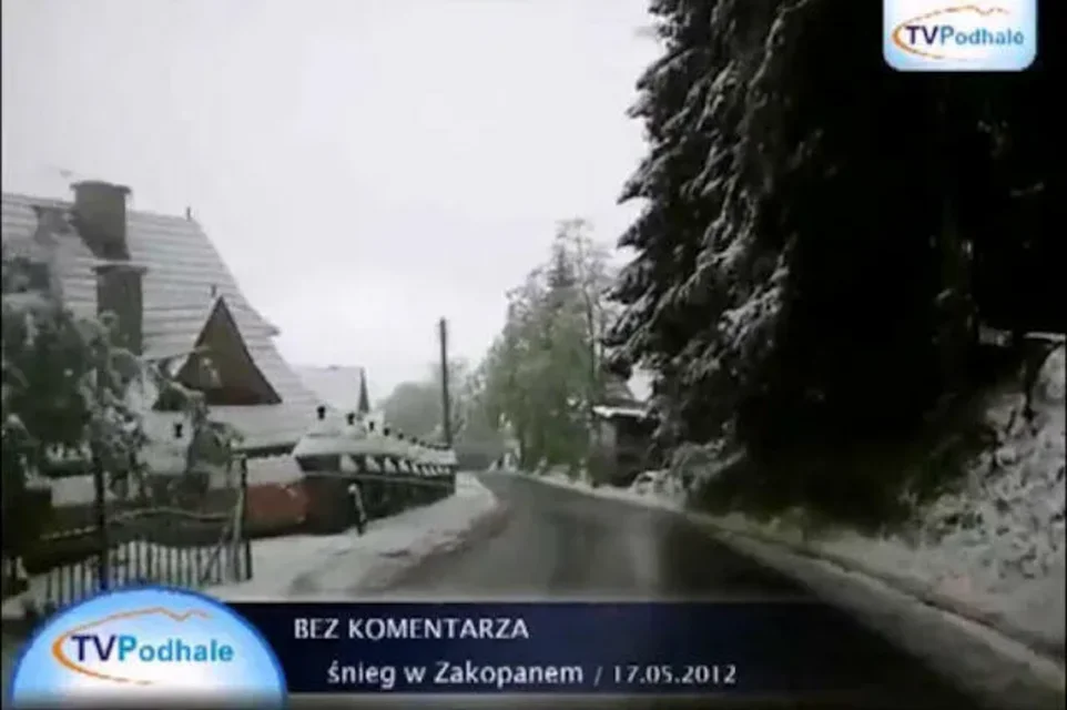 Śnieg w Zakopanem - 17.05.2012