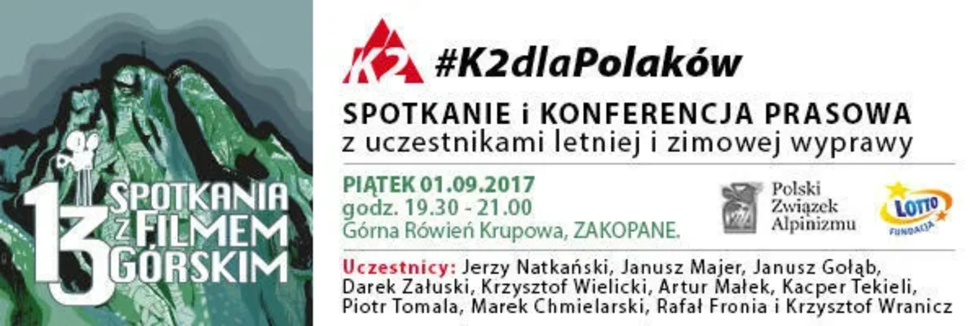K2 dla Polaków - spotkanie z uczestnikami letniej i zimowej wyprawy