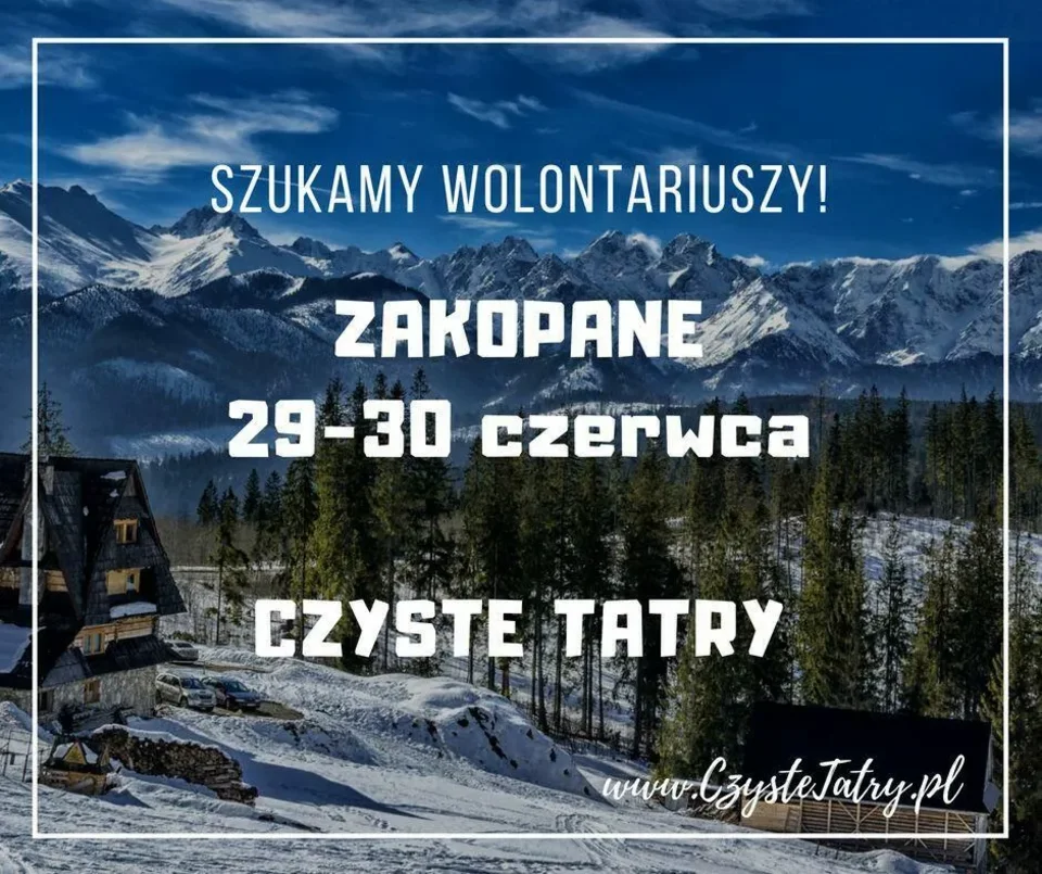 Zostań wolontariuszem akcji Czyste Tatry