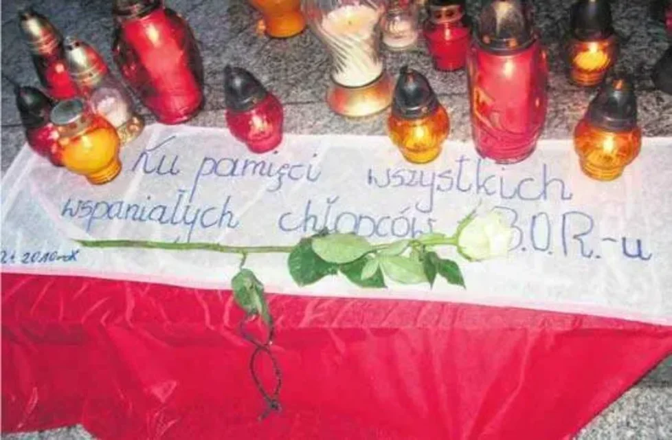 Znicze dla oficerów BOR