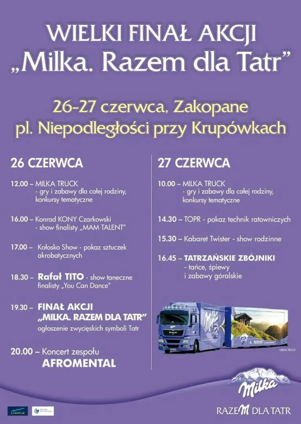 Finał akcji „Milka. Razem dla Tatr!”