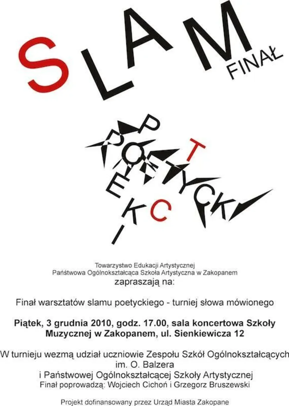 Finał warsztatów slamu poetyckiego