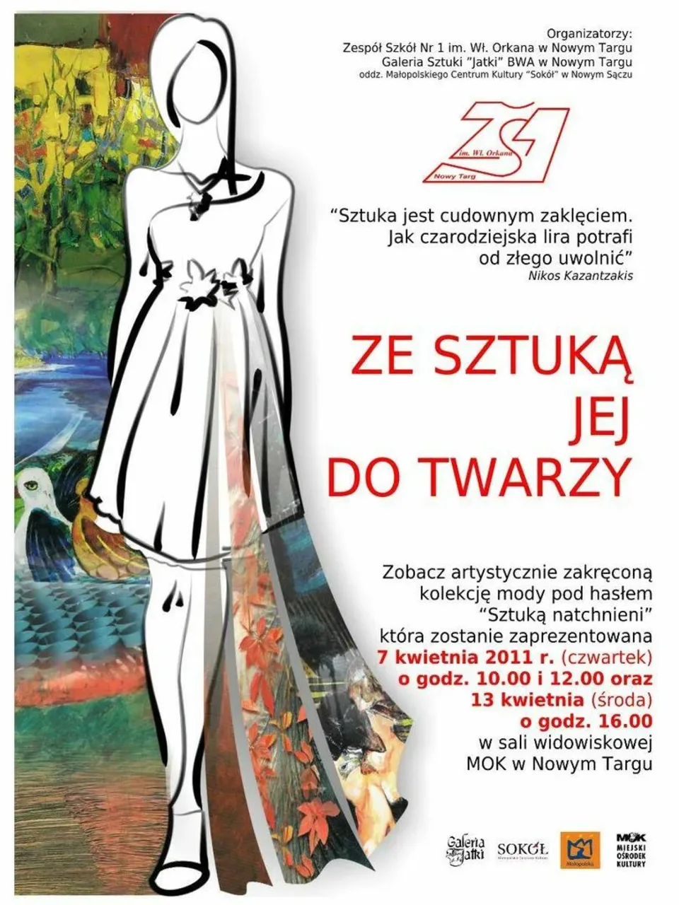 Nowy Targ zaprasza na pokazy mody pod hasłem „Sztuką natchnieni”