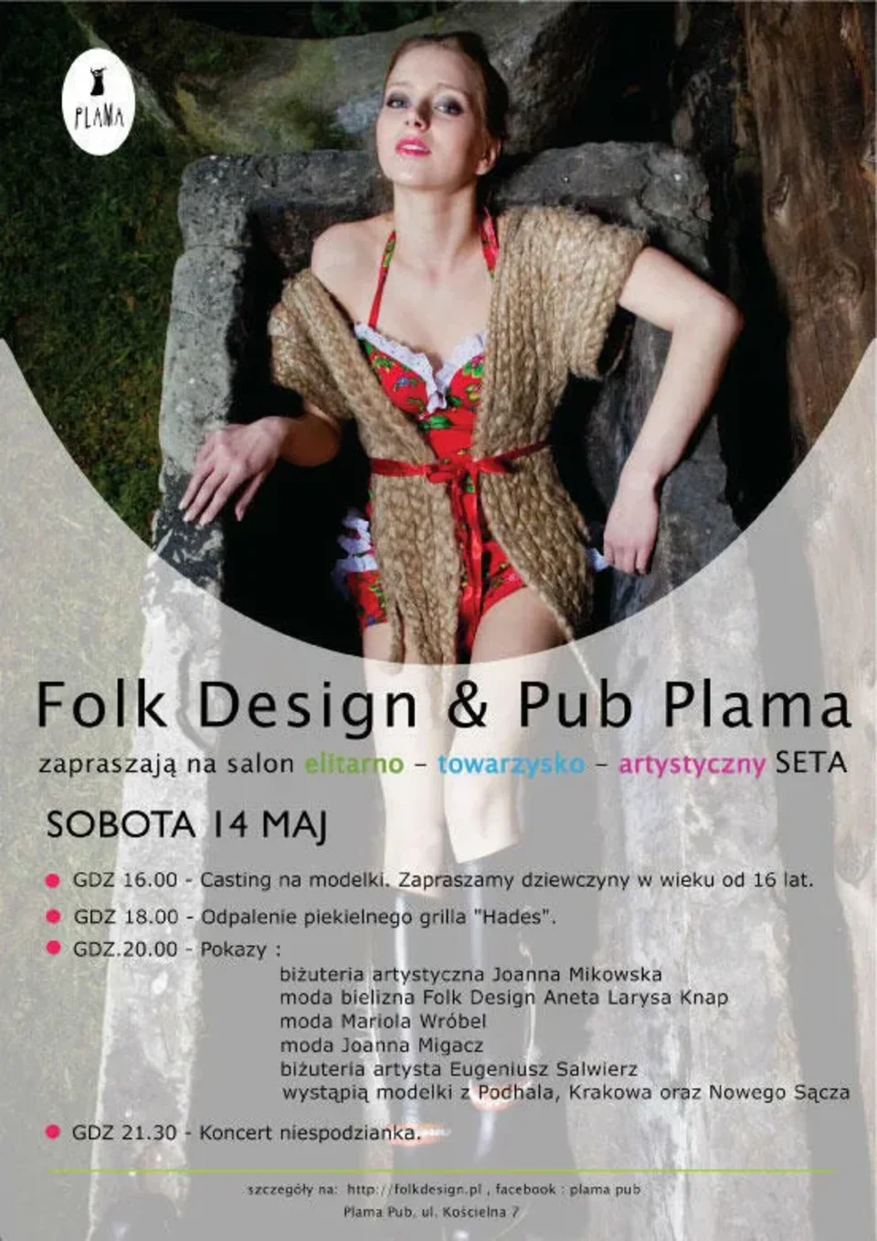 Folk Design & Pub Plama zapraszają na sobotnie pokazy mody i biżuterii