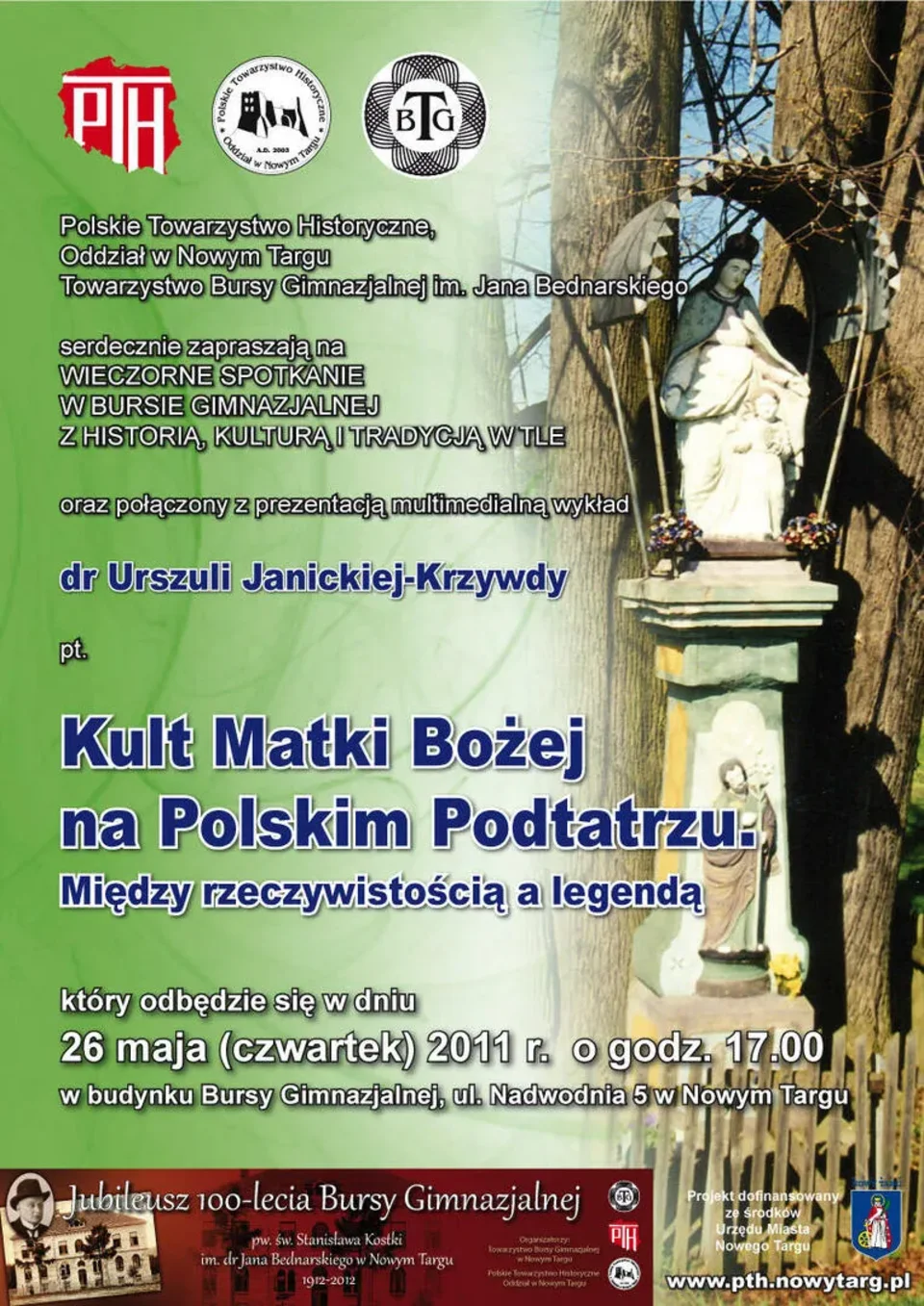 Wykład dr Urszuli Janickiej Krzywdy w Bursie Gimnazjalnej