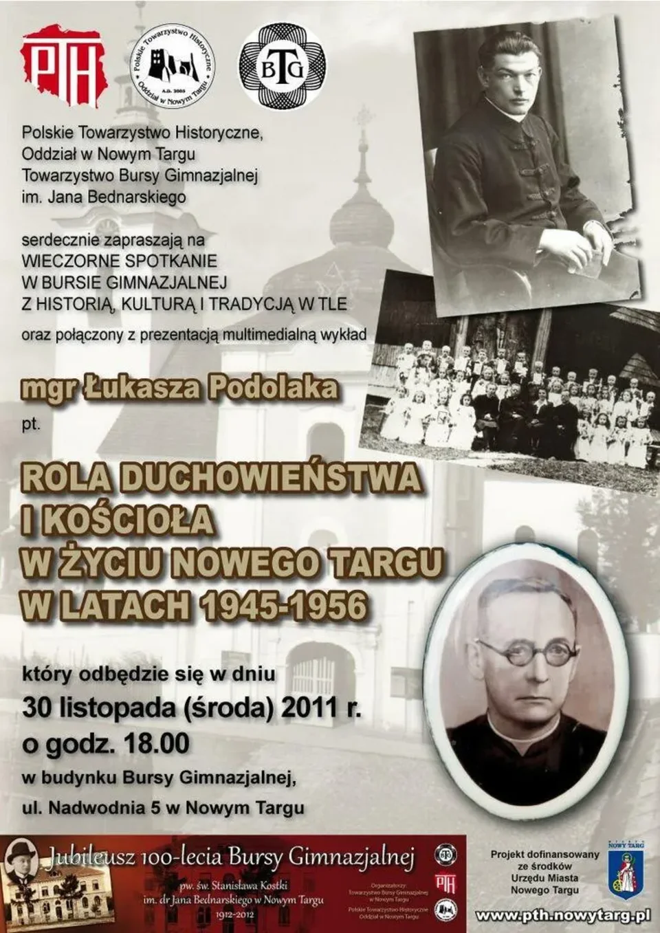 WIECZORNE SPOTKANIE W BURSIE GIMNAZJALNEJ Z HISTORIĄ, KULTURĄ I TRADYCJĄ W TLE