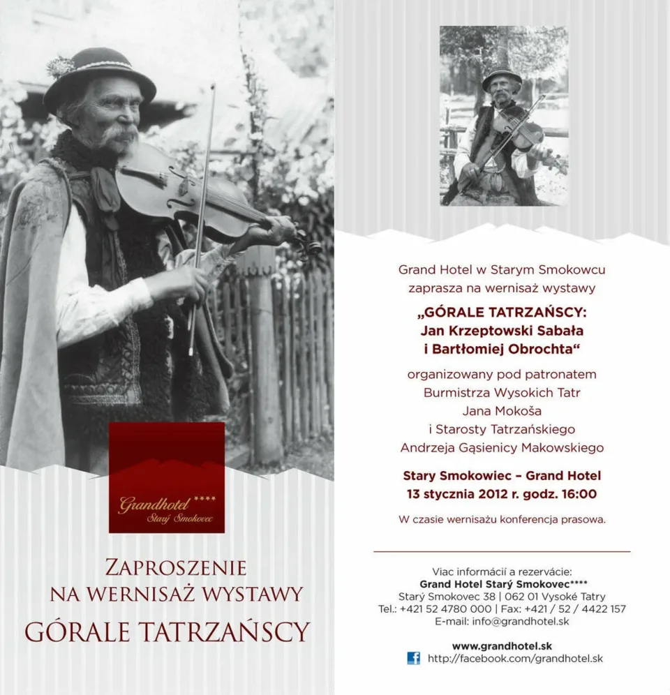 Wystawa fotograficzna „Górale Tatrzańscy: Jan Krzeptowski Sabała i Bartłomiej Obrochta”