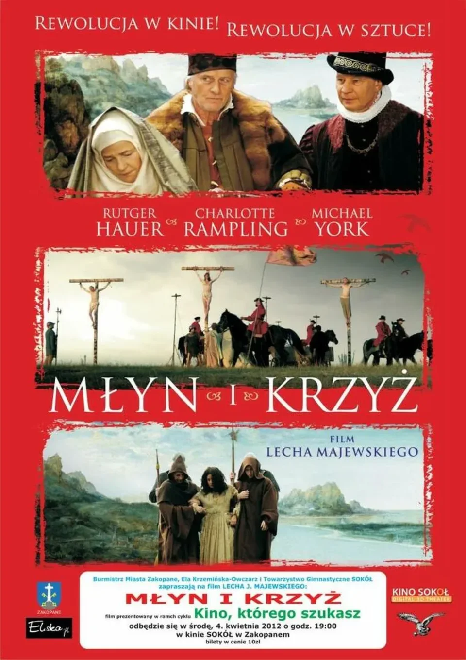 Jedyny pokaz filmu "Młyn i krzyż"