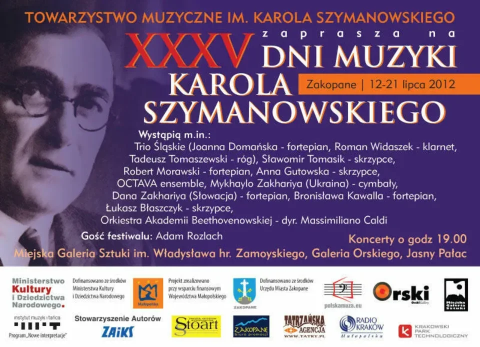XXXV Dni Muzyki Karola Szymanowskiego w Zakopanem