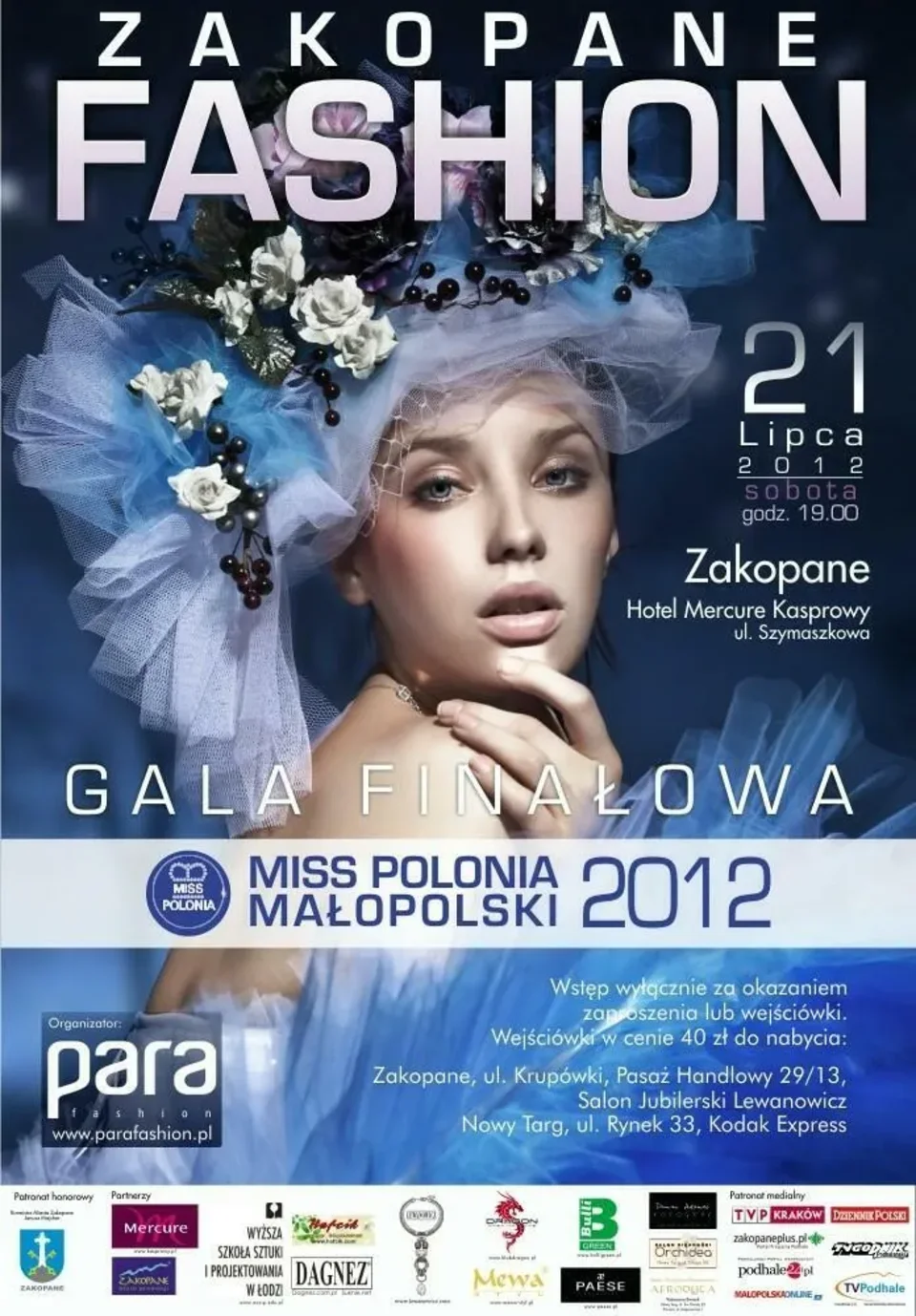 Zakopane: wojewódzki finał Miss Polonia 2012