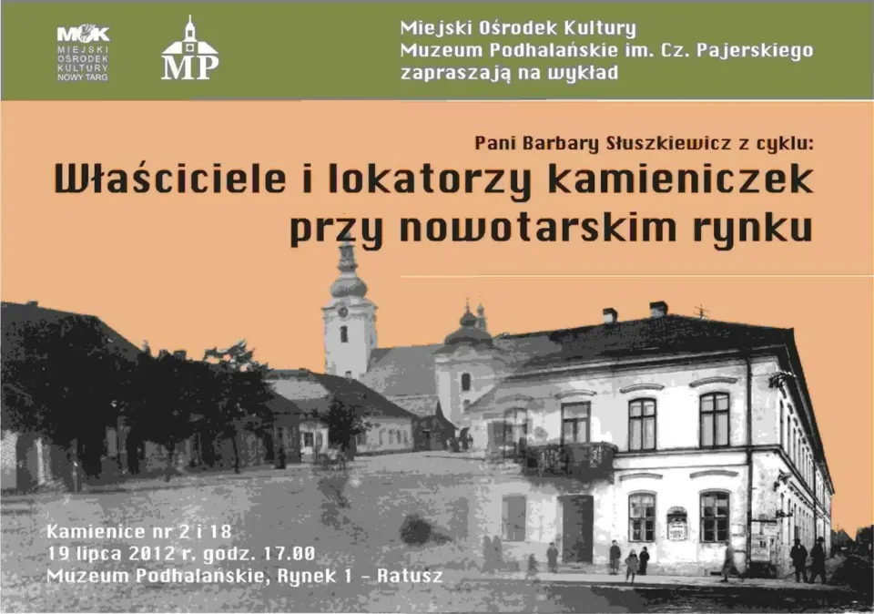 Wykład Barbary Słuszkiewicz pt. „Kamienice nr 2 i 18”