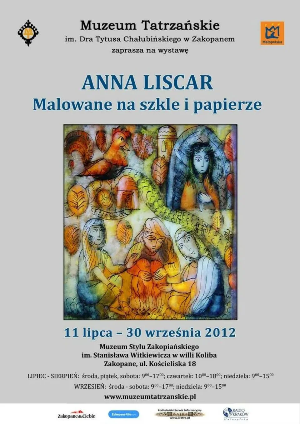 ANNA LISCAR. MALOWANIE NA SZKLE I PAPIERZE