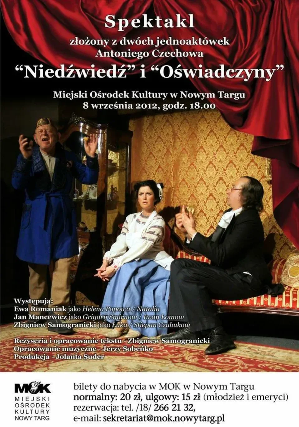 A. Czechow "Niedźwiedź" i "Oświadczyny"