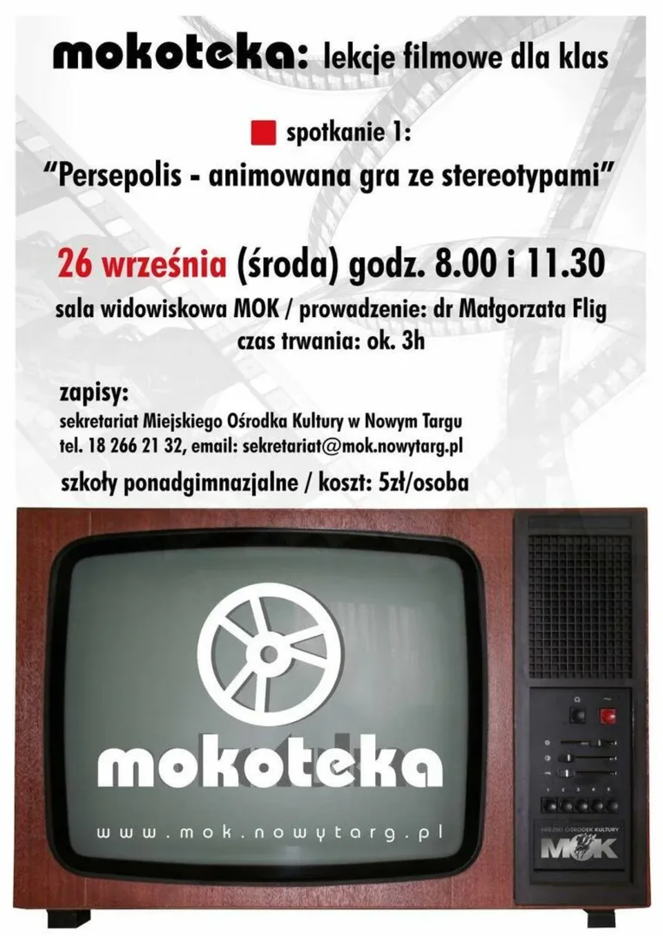 Zapraszamy do Mokoteki! Spotkanie 1: „Persepolis – animowana gra ze stereotypami”
