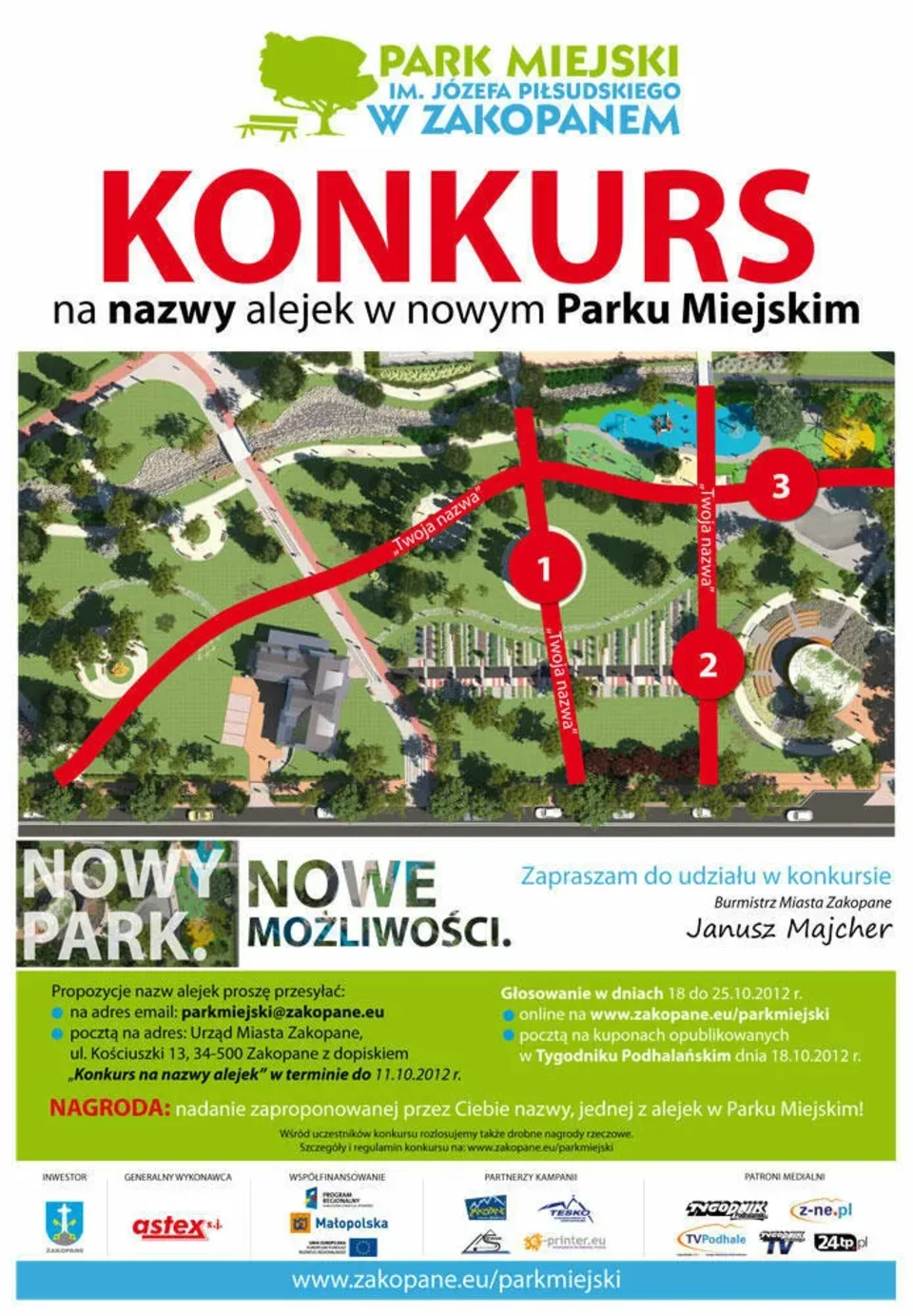 Konkurs „Nazwy alejek w Parku Miejskim”