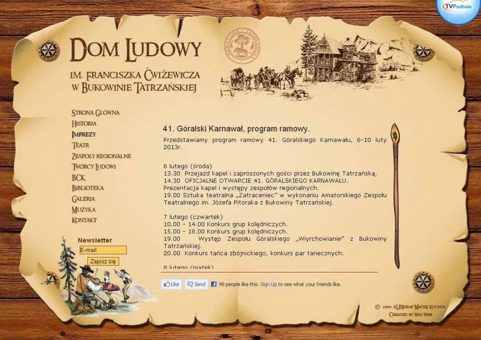 41. Góralski Karnawał - PROGRAM