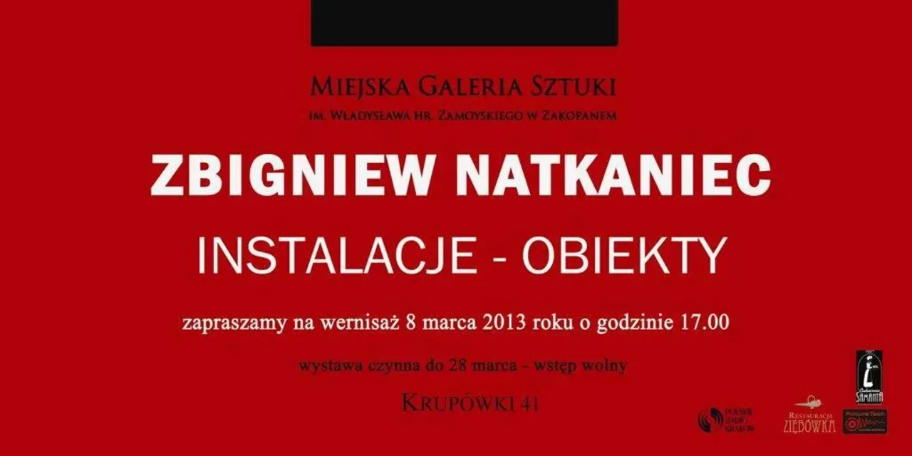 Wernisaż wystawy Zbigniewa Natkańca „Instalacje – obiekty”