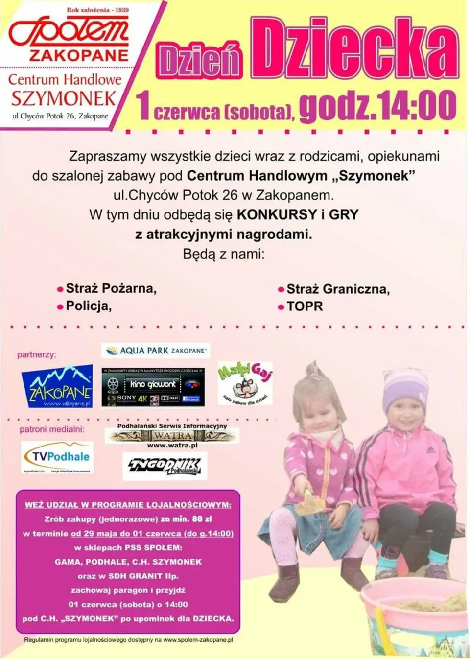 Dzień Dziecka pod Centrum Handlowym "Szymonek"