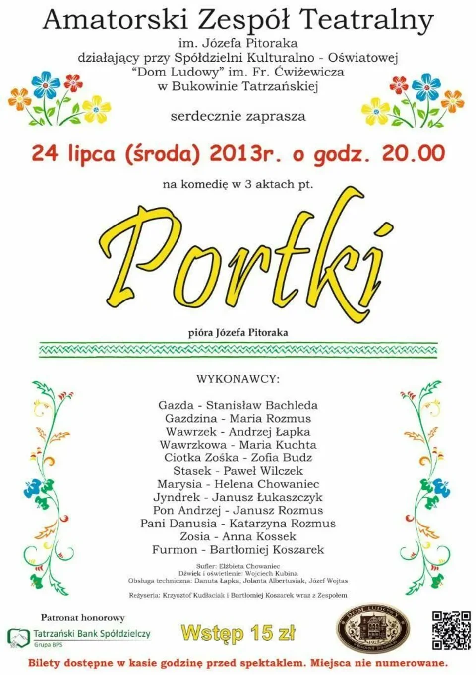 Komedia w 3 aktach pt.: PORTKI