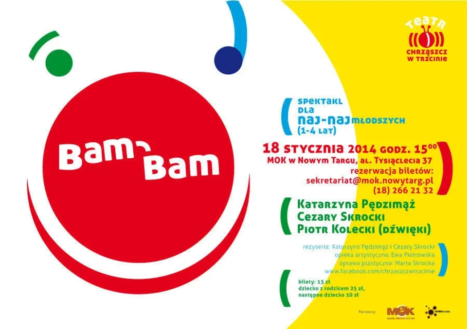 „BAM-BAM” – spektakl dla najnajów teatru „Chrząszcz w trzcinie”