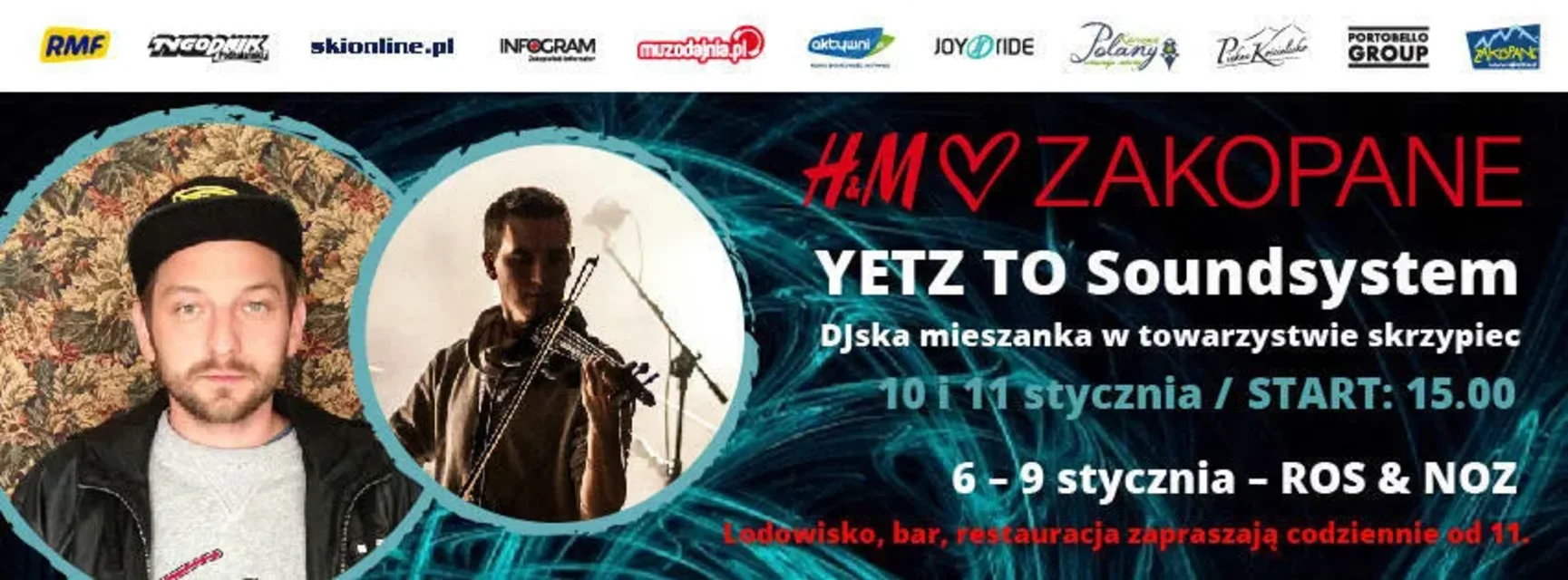 Muzyczne połączenie skrzypiec i gramofonów w Apres Ski Zakopane