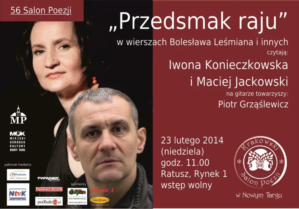 56 salon poezji "Przedsmak raju w wierszach Bolesława Leśmiana i innych"
