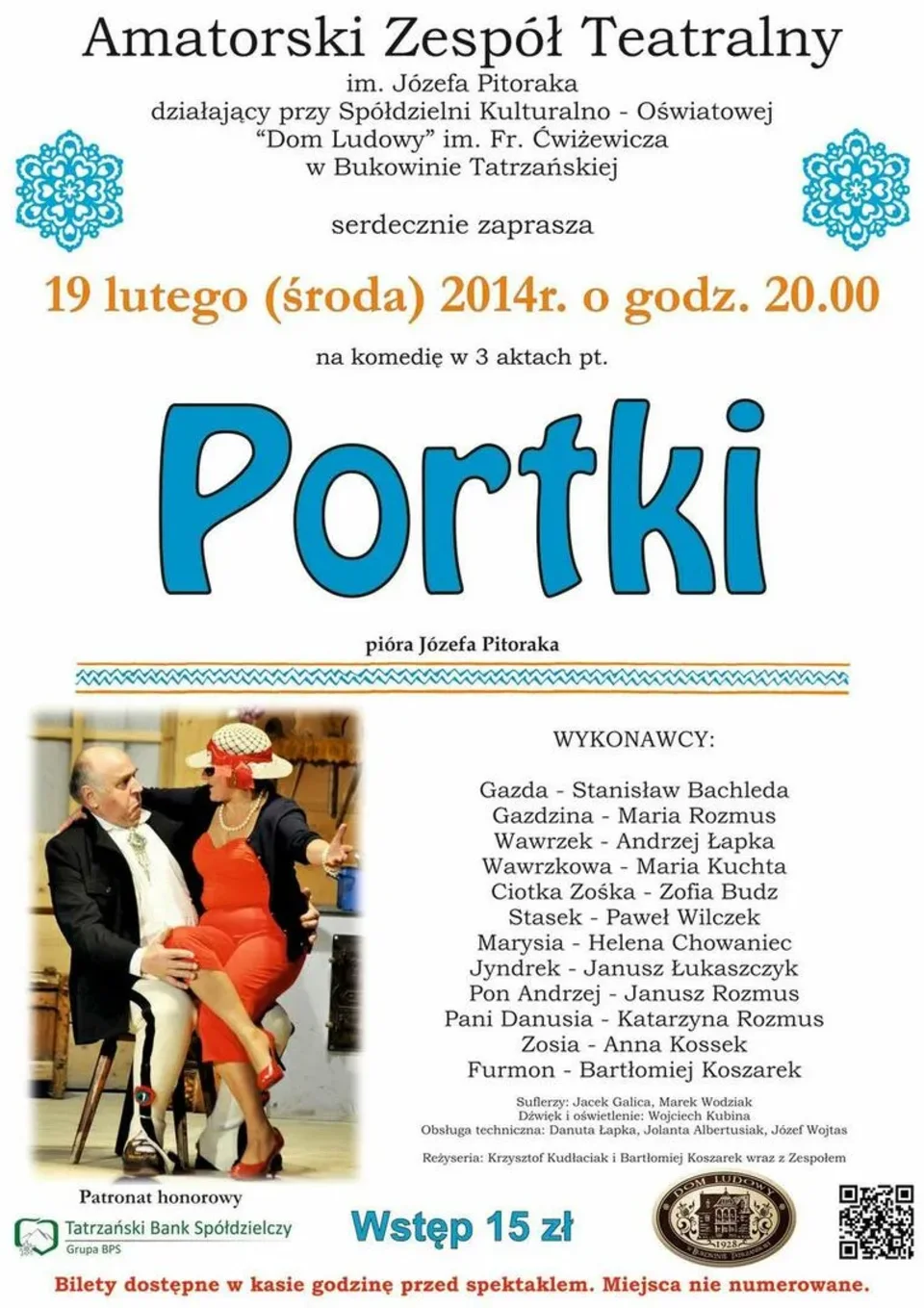 Komedia w 3 aktach pt. „Portki”