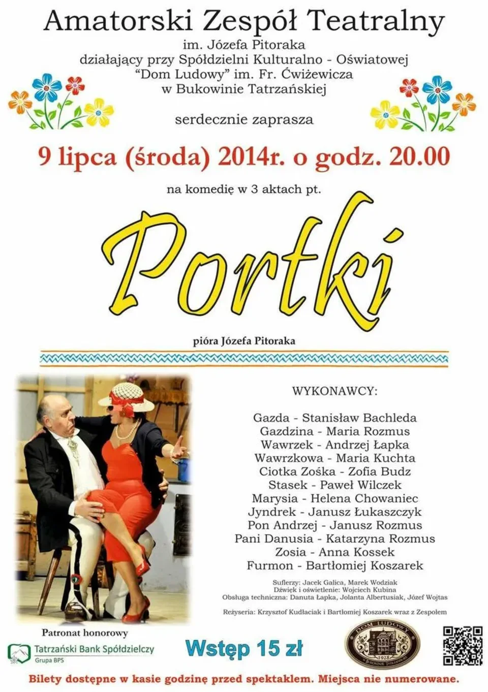 Komedia Józefa Pitoraka w 3 aktach pt. „Portki”
