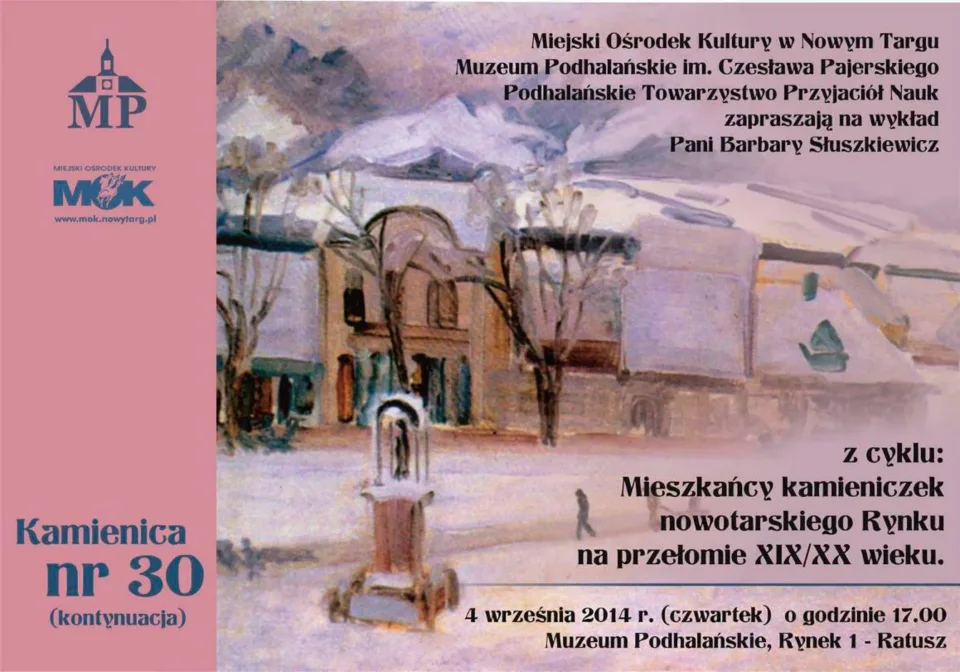 Mieszkańcy Kamieniczek Nowotarskiego Rynku na przełomie XIX/XX w. Kamienica nr 30 kontynuacja