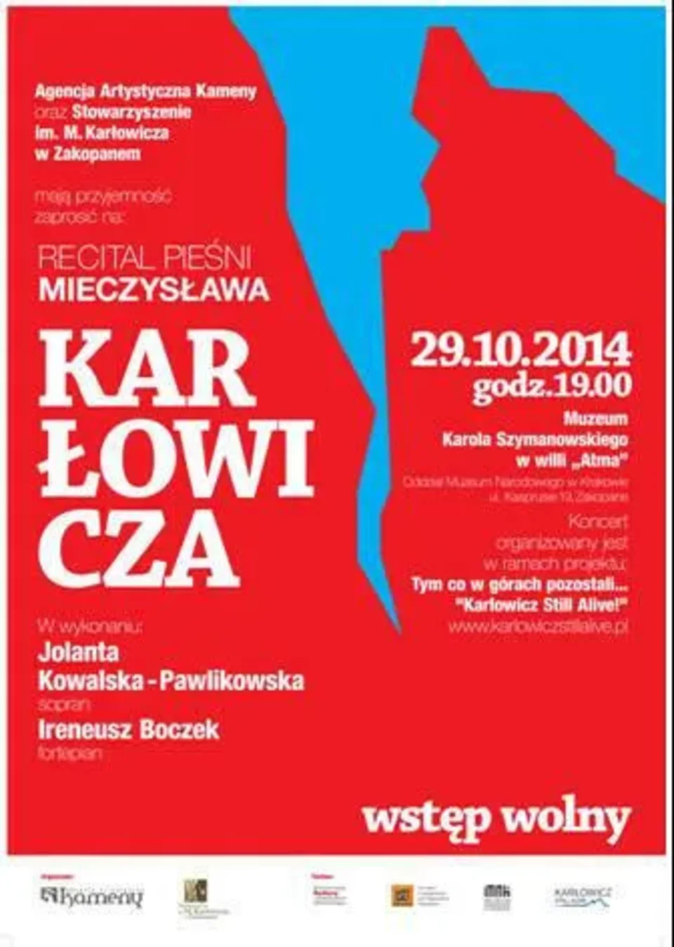 Recital pieśni Mieczysława Karłowicza