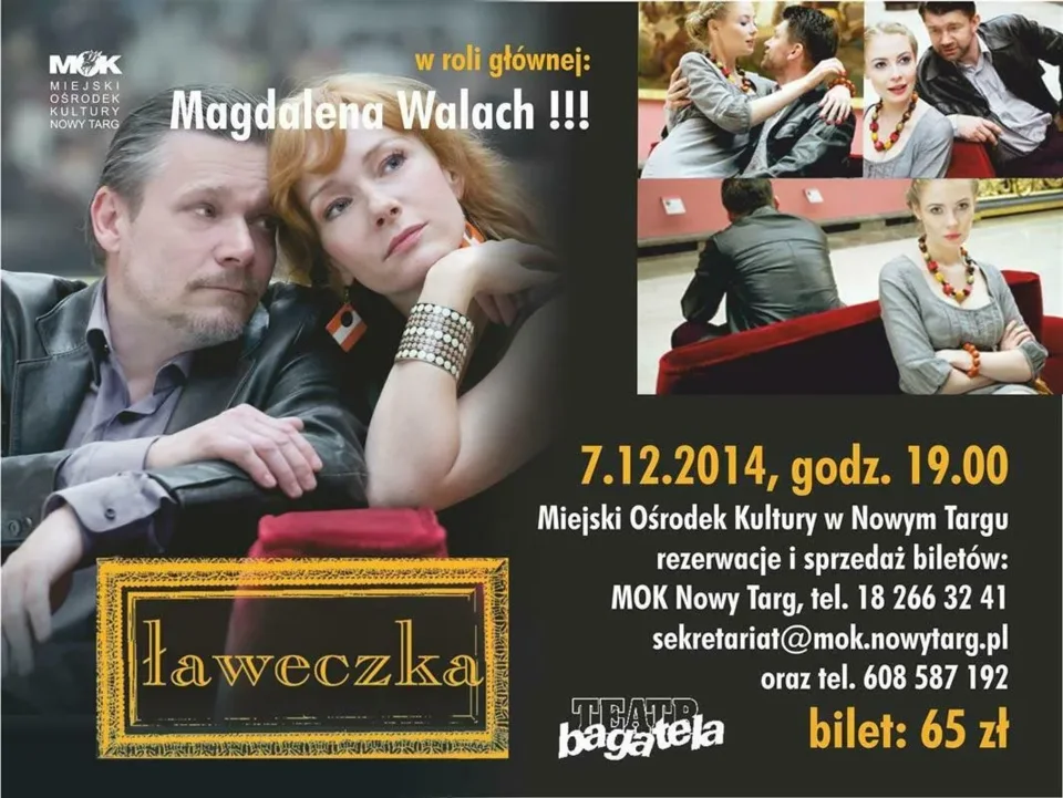 "ŁAWECZKA" - spektakl teatru Bagatela w MOK Nowy Targ