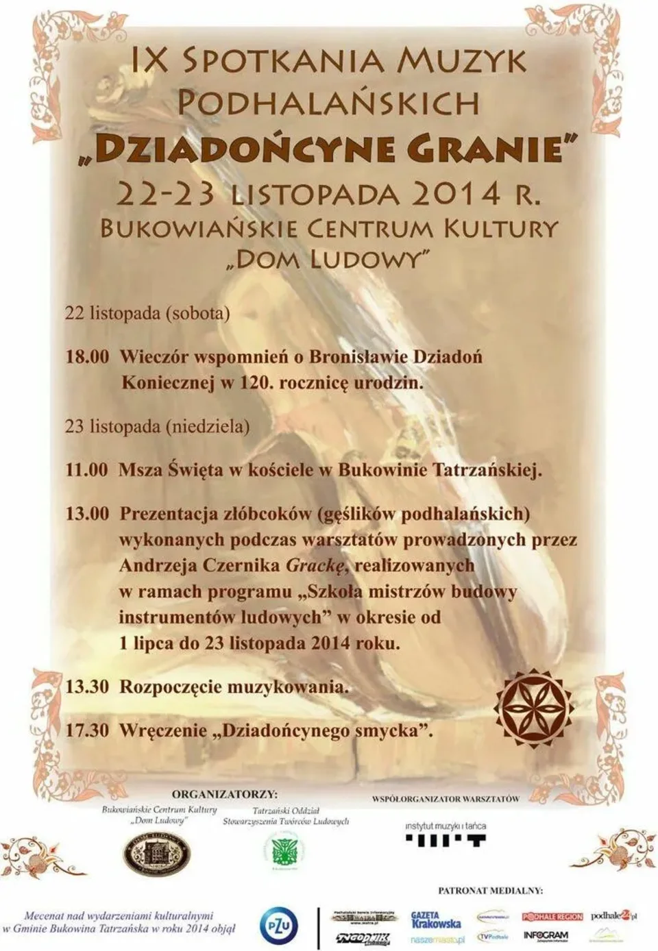 IX Spotkania Muzyk Podhalańskich „Dziadońcyne Granie”