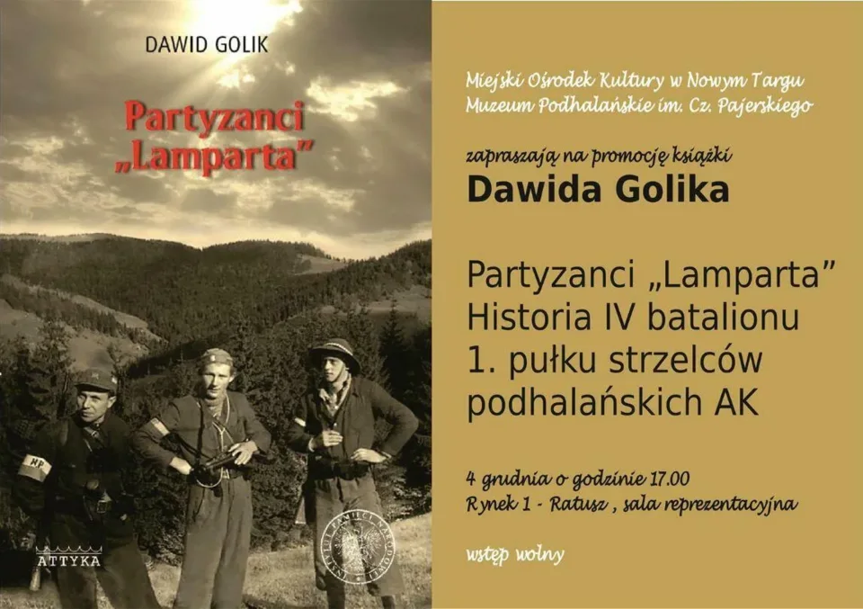 Promocja książki Dawida Golika pt. Partyzanci "Lamparta"